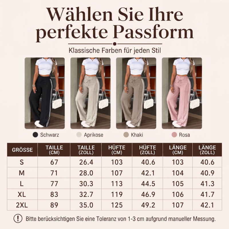 👖 50 % RABATT – Weite Damen-Hose mit Kordelzug | Lässiger Komfort trifft auf eleganten Alltagsstil ✨