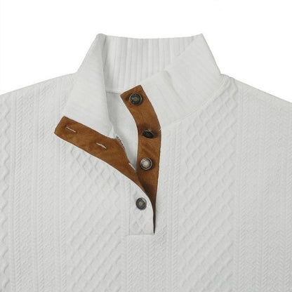 📢📢50%Rabatt!!!🎉✨Lässiger Pullover mit langen Ärmeln und Ellbogenpatches für Herren