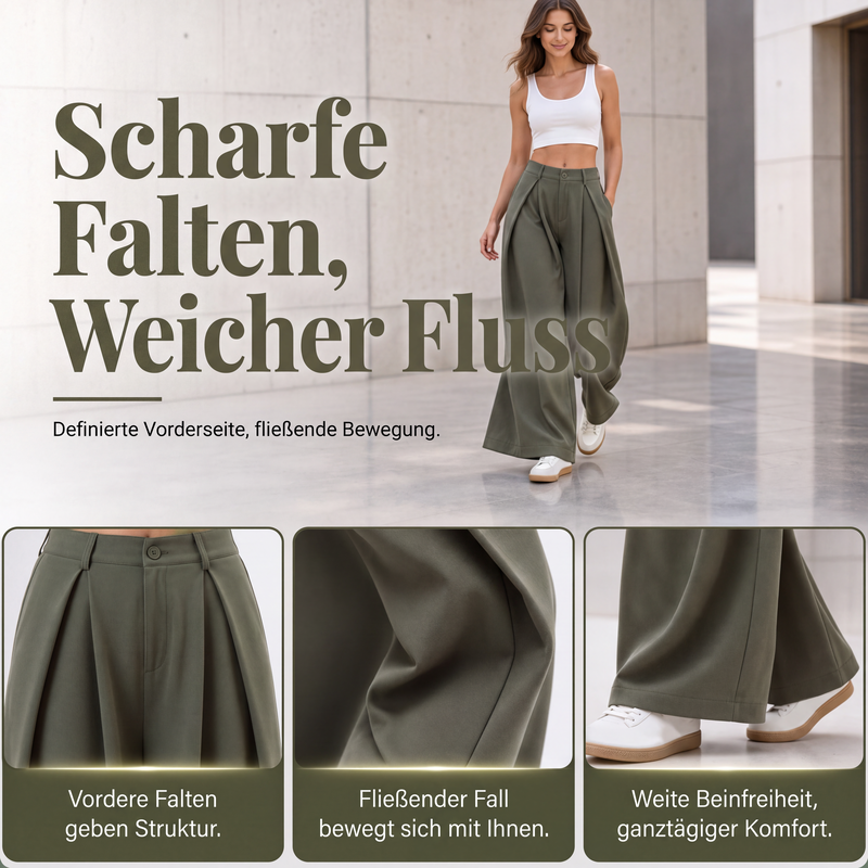 📢📢50%Rabatt!!!🎉✨Damen Plisseehosen mit weitem Bein