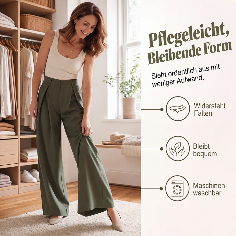 📢📢50%Rabatt!!!🎉✨Damen Plisseehosen mit weitem Bein