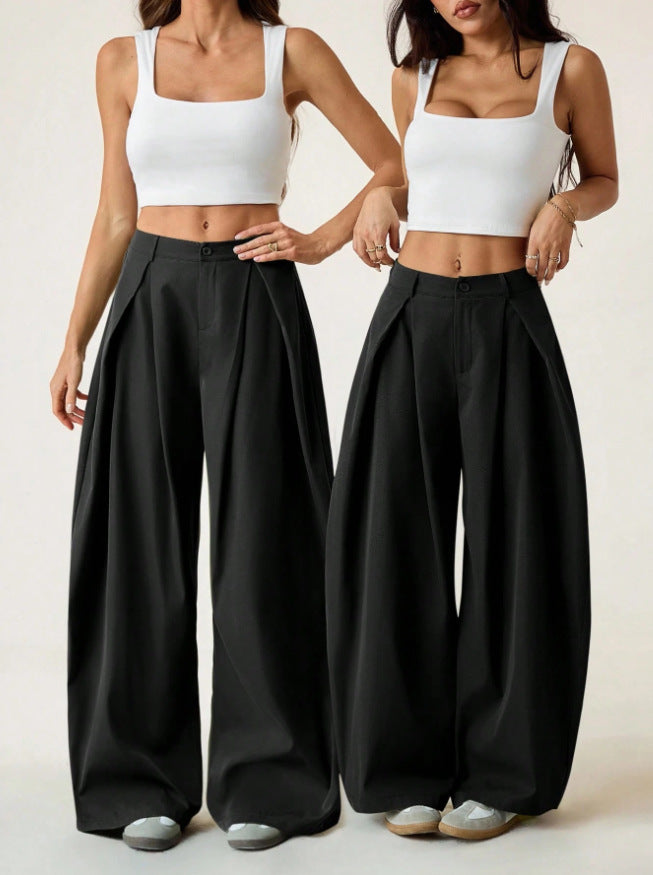 📢📢50%Rabatt!!!🎉✨Damen Plisseehosen mit weitem Bein