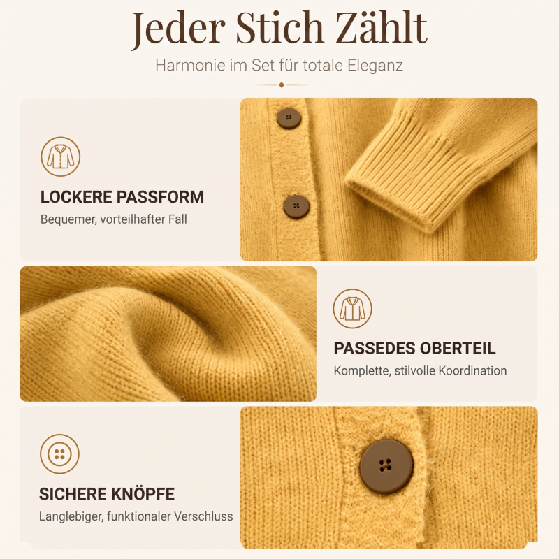 📢📢50%Rabatt!!!🎉✨Damen-Strickjacke mit unregelmäßigem Kragen