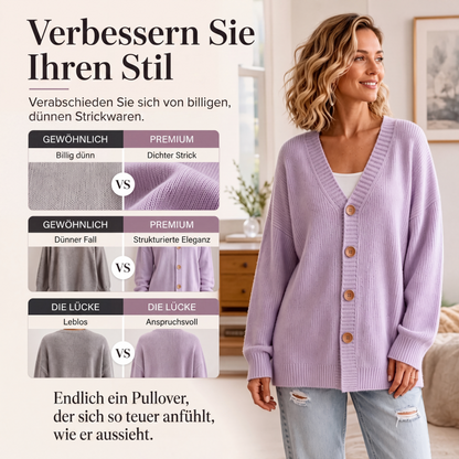 📢📢50%Rabatt!!!🎉✨Damen V-Ausschnitt Oversized-Strickcardigan