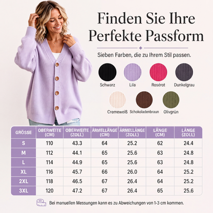 📢📢50%Rabatt!!!🎉✨Damen V-Ausschnitt Oversized-Strickcardigan