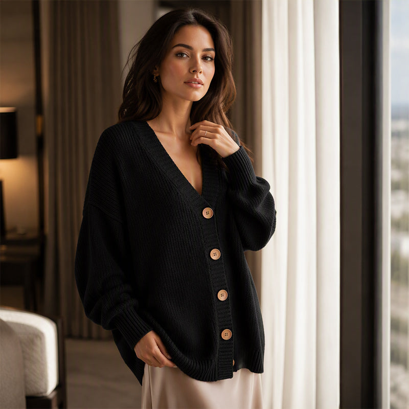 📢📢50%Rabatt!!!🎉✨Damen V-Ausschnitt Oversized-Strickcardigan