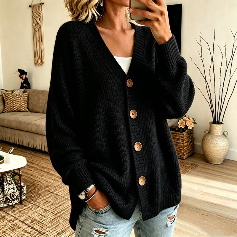 📢📢50%Rabatt!!!🎉✨Damen V-Ausschnitt Oversized-Strickcardigan