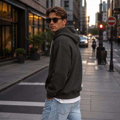 📢📢50%Rabatt!!!🎉✨Gestricktes Quarter-Zip-Hoodie-Sweatshirt für Herren