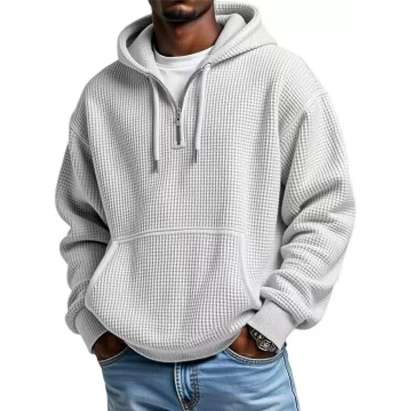 📢📢50%Rabatt!!!🎉✨Gestricktes Quarter-Zip-Hoodie-Sweatshirt für Herren