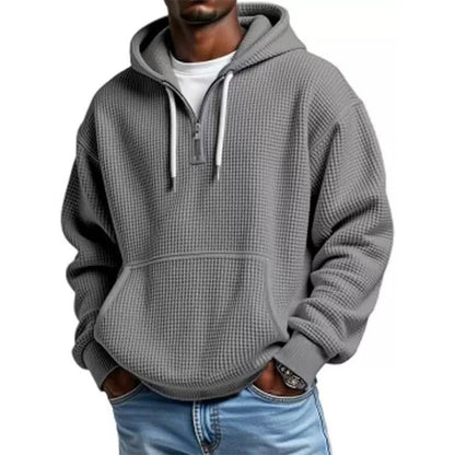 📢📢50%Rabatt!!!🎉✨Gestricktes Quarter-Zip-Hoodie-Sweatshirt für Herren