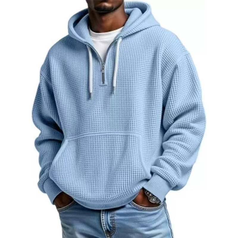 📢📢50%Rabatt!!!🎉✨Gestricktes Quarter-Zip-Hoodie-Sweatshirt für Herren