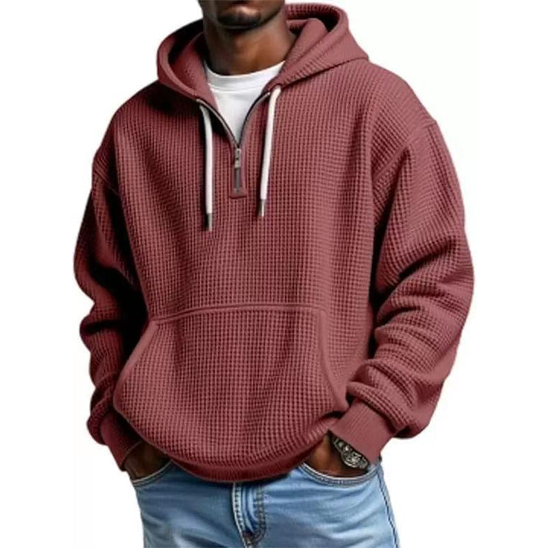📢📢50%Rabatt!!!🎉✨Gestricktes Quarter-Zip-Hoodie-Sweatshirt für Herren