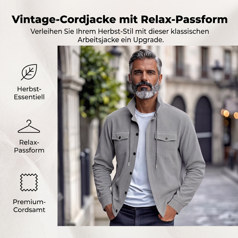 📢📢50%Rabatt!!!🎉✨Cordjacke für Herren im Vintage-Stil
