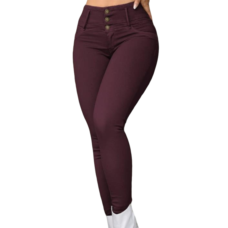 Women's Stretch High-Waist Skinny Pants