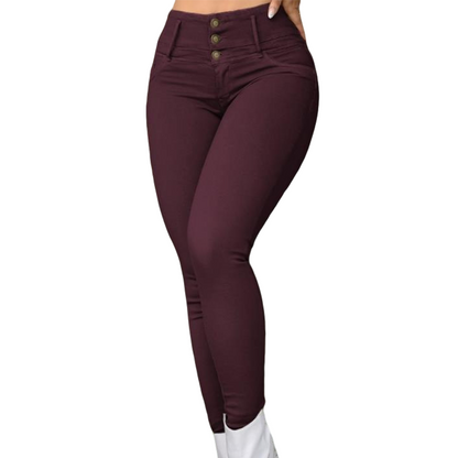 Women's Stretch High-Waist Skinny Pants