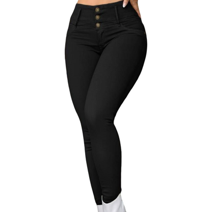 Women's Stretch High-Waist Skinny Pants
