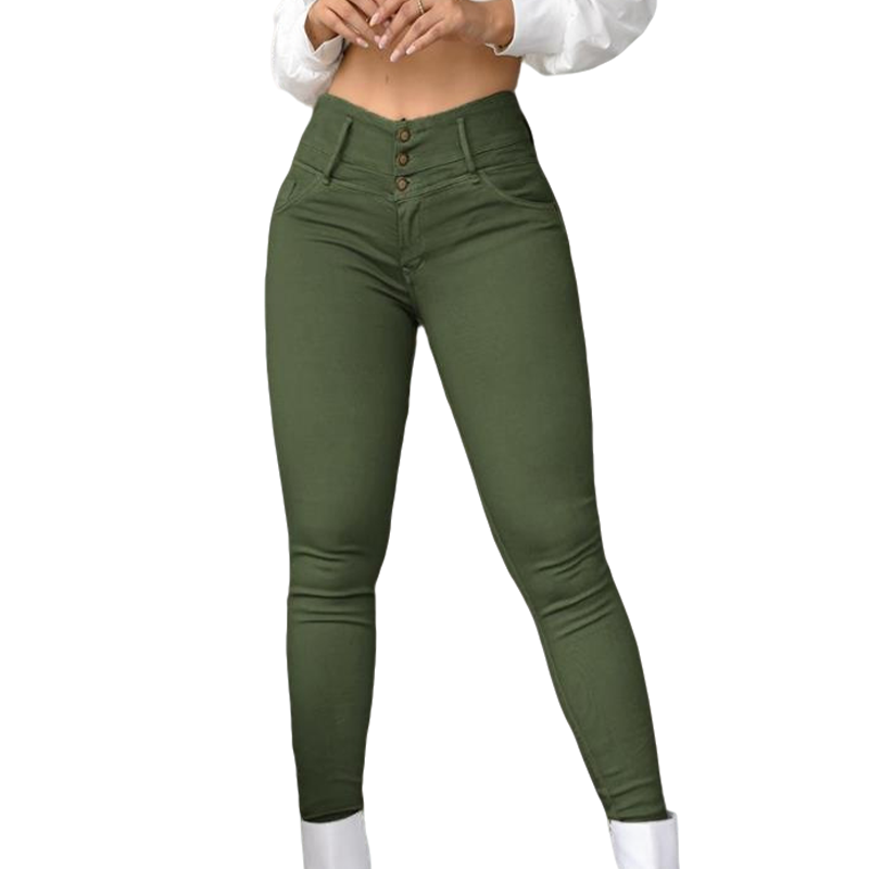 Women's Stretch High-Waist Skinny Pants
