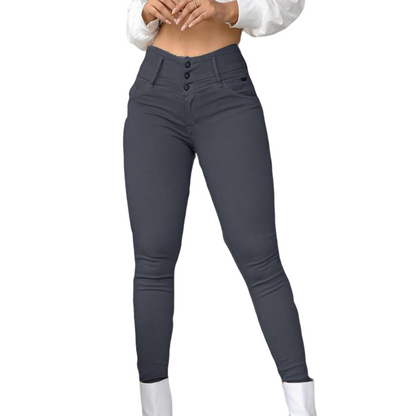 Women's Stretch High-Waist Skinny Pants