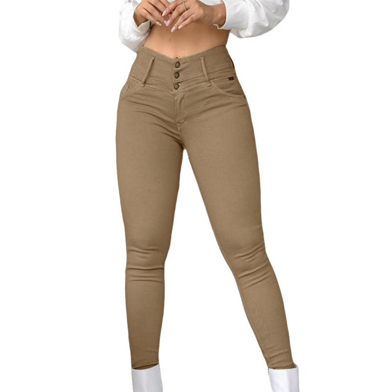Women's Stretch High-Waist Skinny Pants