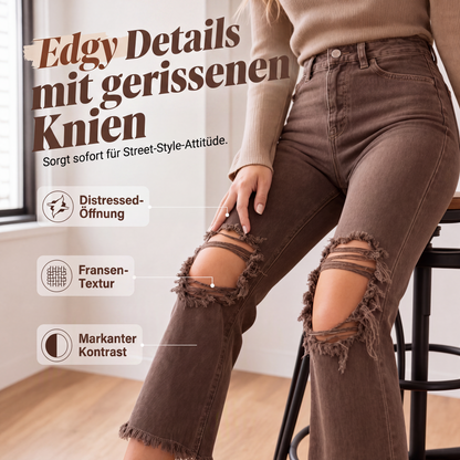📣📣50%Rabatt!!!🎉✨Flare-Jeans mit Beinverlängerung – Leichter Denim, bequemer Sitz & zeitloses Design – Ideal für Frühling, Herbst & entspannte Stunden