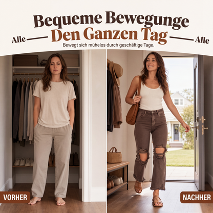 📣📣50%Rabatt!!!🎉✨Flare-Jeans mit Beinverlängerung – Leichter Denim, bequemer Sitz & zeitloses Design – Ideal für Frühling, Herbst & entspannte Stunden