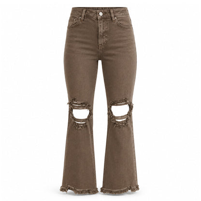 📣📣50%Rabatt!!!🎉✨Flare-Jeans mit Beinverlängerung – Leichter Denim, bequemer Sitz & zeitloses Design – Ideal für Frühling, Herbst & entspannte Stunden