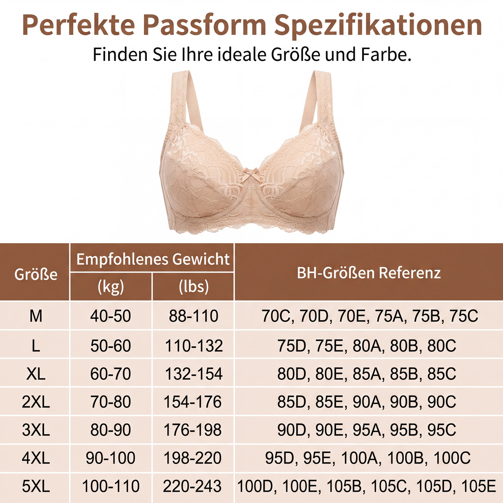 📢📢50%Rabatt!!!🎉✨Damen-Bügel-BH aus Spitze – Stützender Halt, zarte Spitze & feminine Silhouette – Perfekt für Alltag, Büro & besondere Anlässe