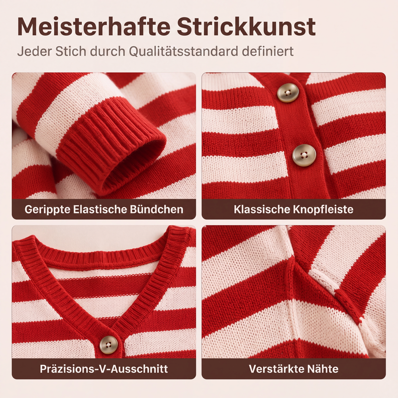 📢📢50%Rabatt!!!🎉✨Damen-Strickjacke mit V-Ausschnitt & Knöpfen