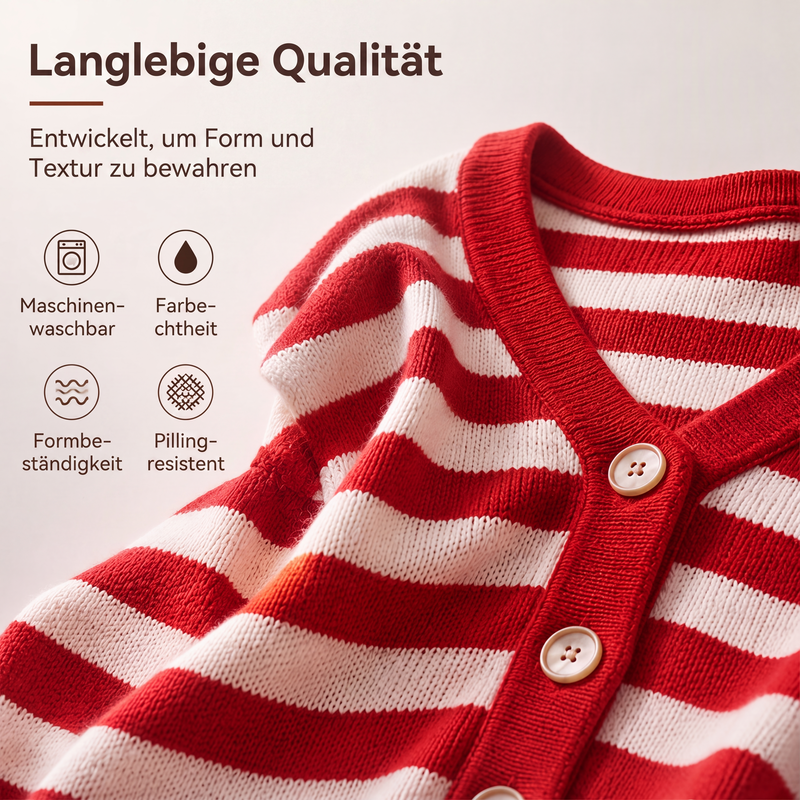 📢📢50%Rabatt!!!🎉✨Damen-Strickjacke mit V-Ausschnitt & Knöpfen
