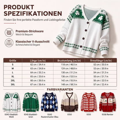 📢📢50%Rabatt!!!🎉✨Damen-Strickjacke mit V-Ausschnitt & Knöpfen