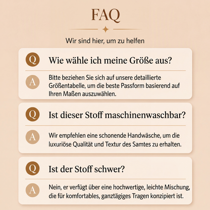 Elegantes Samt-Maxikleid für Damen mit Rüschenärmeln