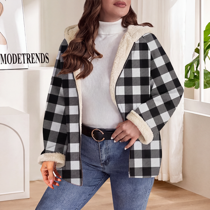 📢📢50%Rabatt!!!🎉✨Damen Gefütterte Kapuzenjacke mit Reißverschluss