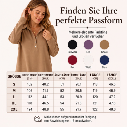 📢📢50%Rabatt!!!🎉✨Langarm-Strick-Sweatshirtkleid für Damen