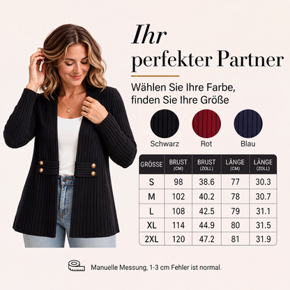 📢📢50%Rabatt!!!🎉✨Gerippter Strickcardigan für Damen