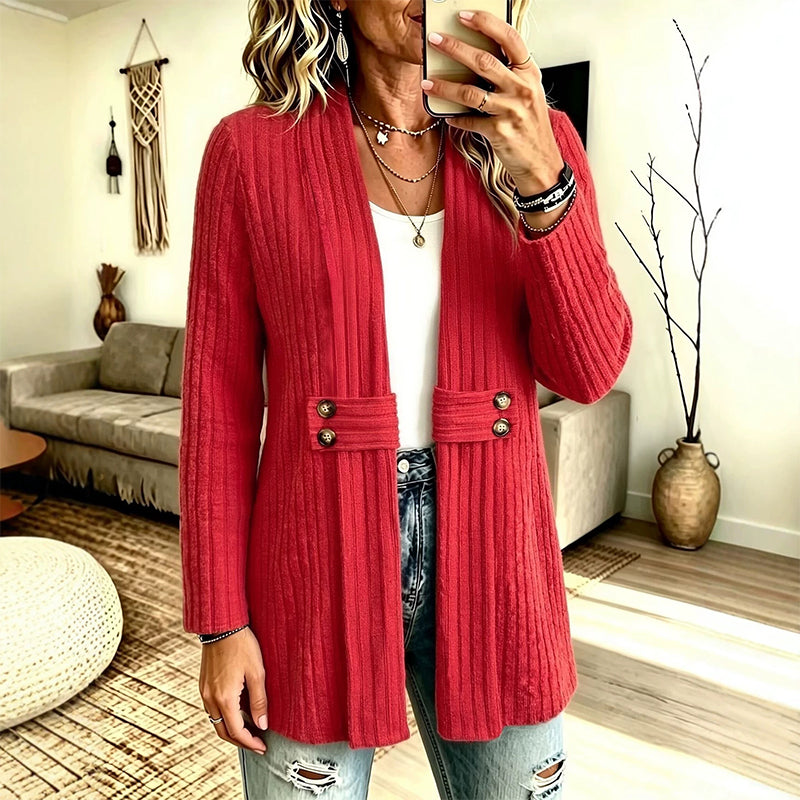 📢📢50%Rabatt!!!🎉✨Gerippter Strickcardigan für Damen