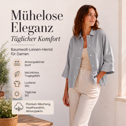 📢📢50%Rabatt!!!🎉✨Damen Kurzarmhemd im Doppelreiher-Stil