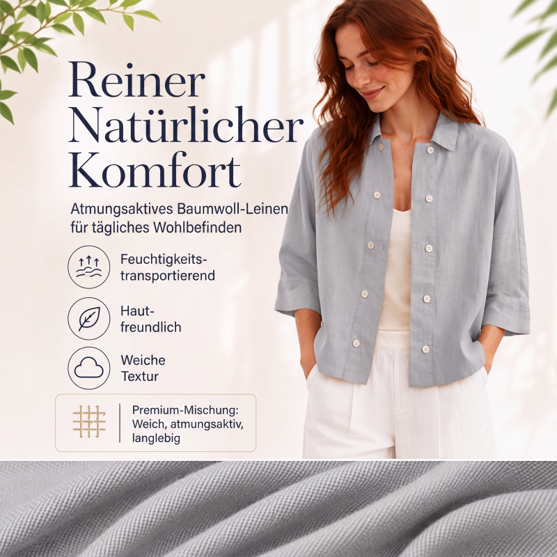 📢📢50%Rabatt!!!🎉✨Damen Kurzarmhemd im Doppelreiher-Stil