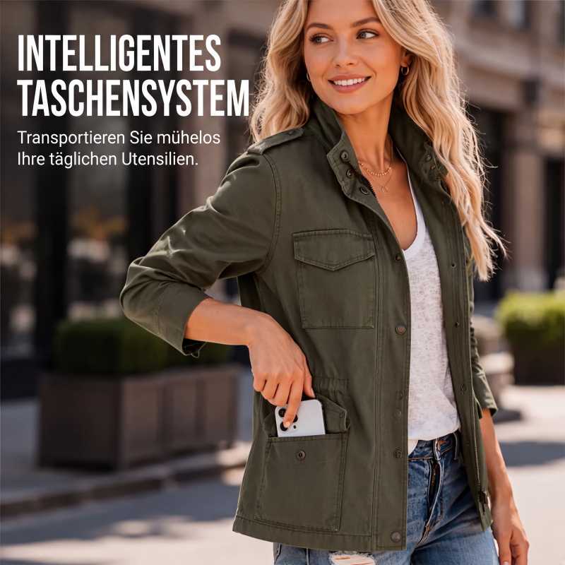 📢📢50%Rabatt!!!🎉✨Damen Utility-Jacke mit Taschen