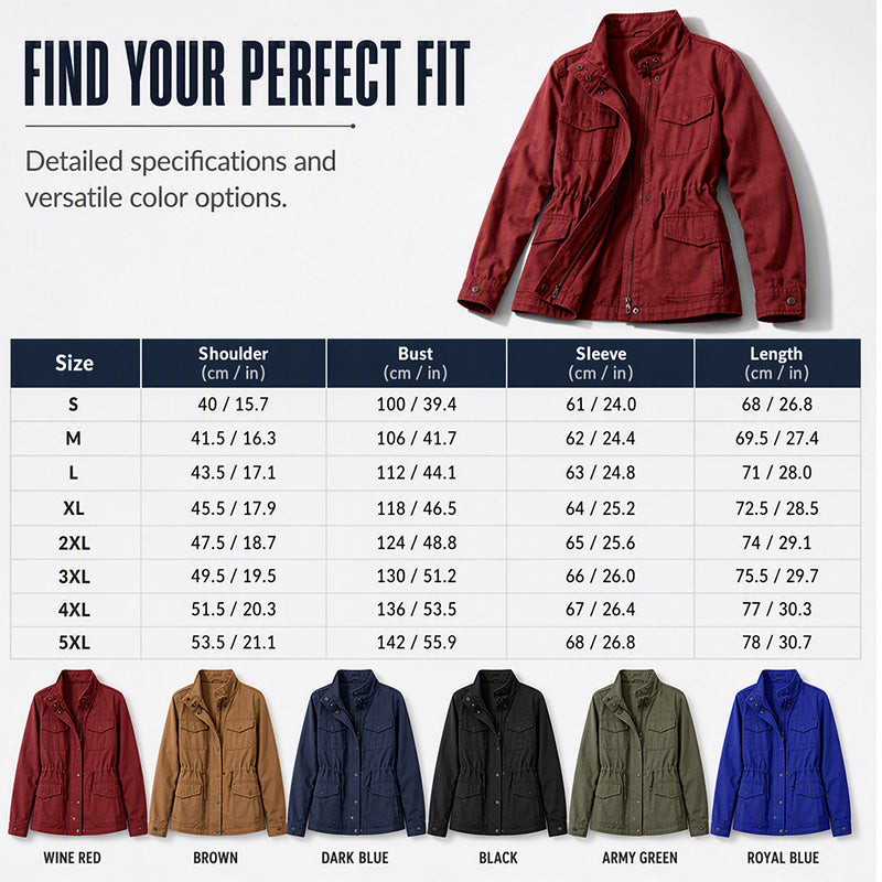 📢📢50%Rabatt!!!🎉✨Damen Utility-Jacke mit Taschen