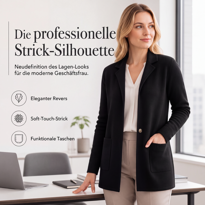 📢📢50%Rabatt!!!🎉✨Damen Strickcardigan mit Reverskragen