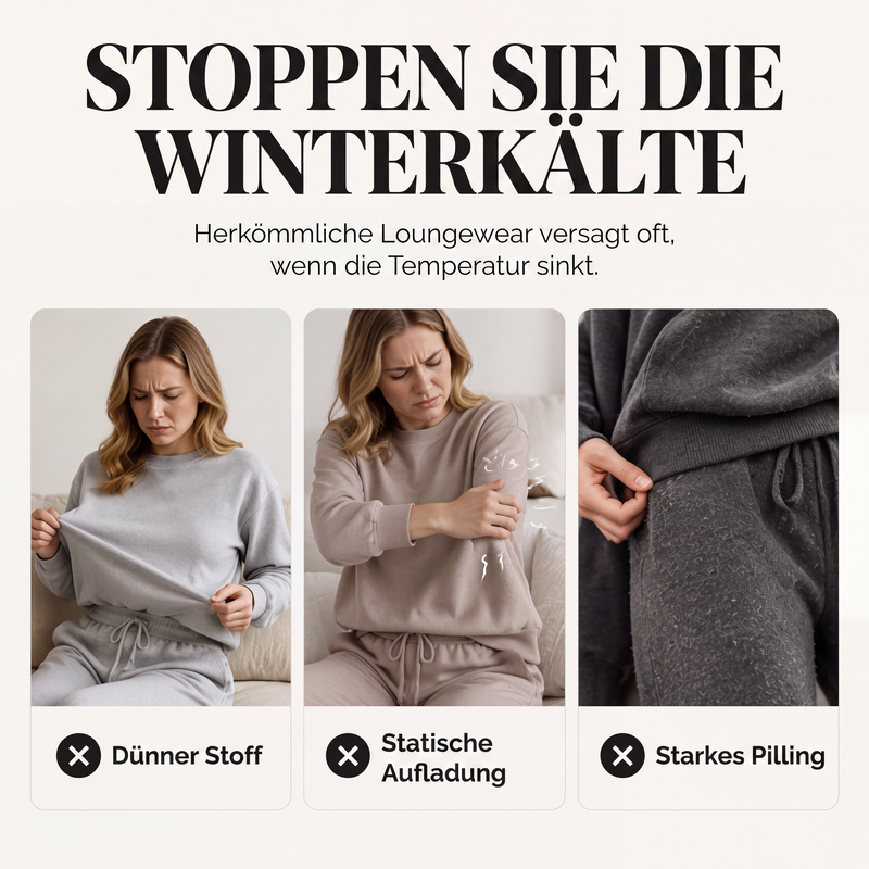 📢📢50%Rabatt!!!🎉✨Plüsch-Zopfmuster-Kapuzenpullover & -Hosen-Set für Damen – Kuscheliger Plüsch, wärmendes Zopfmuster & perfekt aufeinander abgestimmt