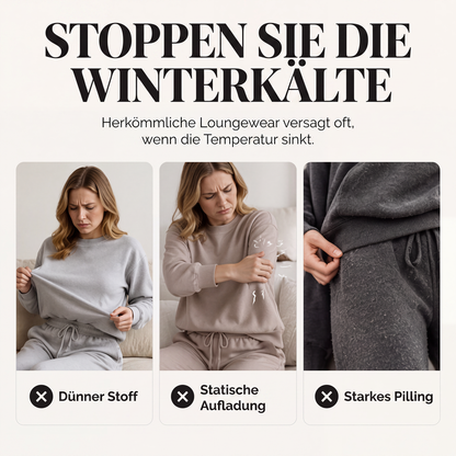 📢📢50%Rabatt!!!🎉✨Plüsch-Zopfmuster-Kapuzenpullover & -Hosen-Set für Damen – Kuscheliger Plüsch, wärmendes Zopfmuster & perfekt aufeinander abgestimmt