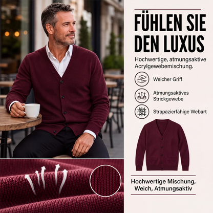 📢📢50%Rabatt!!!🎉✨Strickcardigan mit V-Ausschnitt für Herren im lässigen Stil
