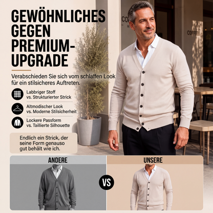 📢📢50%Rabatt!!!🎉✨Strickcardigan mit V-Ausschnitt für Herren im lässigen Stil