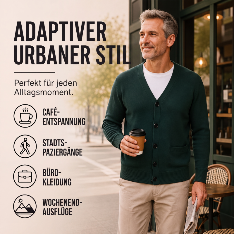 📢📢50%Rabatt!!!🎉✨Strickcardigan mit V-Ausschnitt für Herren im lässigen Stil