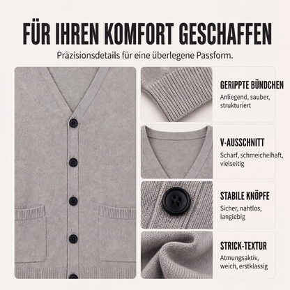 📢📢50%Rabatt!!!🎉✨Strickcardigan mit V-Ausschnitt für Herren im lässigen Stil