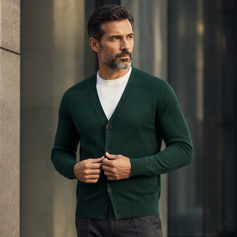 📢📢50%Rabatt!!!🎉✨Strickcardigan mit V-Ausschnitt für Herren im lässigen Stil