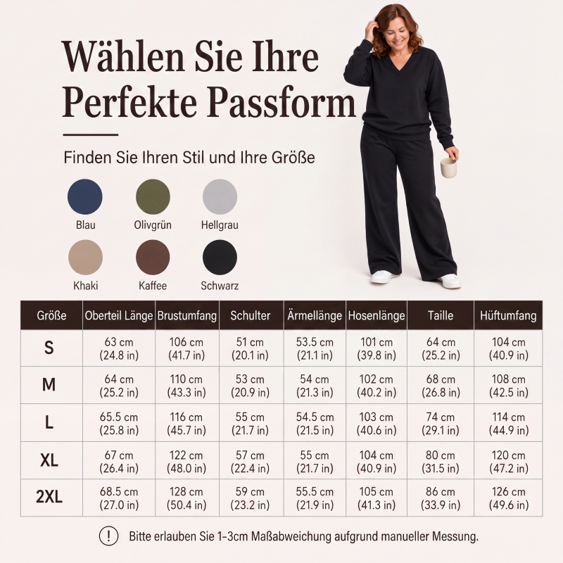 📢📢50%Rabatt!!!🎉✨Schulterfreies Sweatshirt- & Hose-Set für Damen