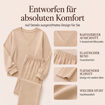 📢📢50%Rabatt!!!🎉✨Schulterfreies Sweatshirt- & Hose-Set für Damen
