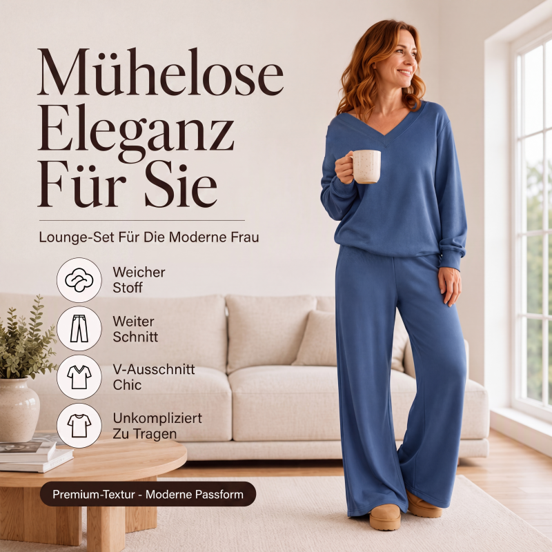 📢📢50%Rabatt!!!🎉✨Schulterfreies Sweatshirt- & Hose-Set für Damen