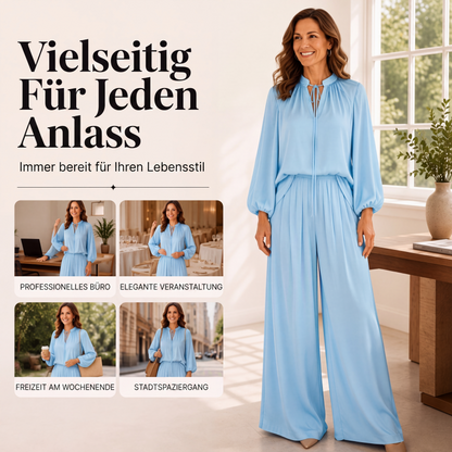 📢📢50%Rabatt!!!🎉✨Legeres, lockeres Oberteil- & Hosen-Set für Damen